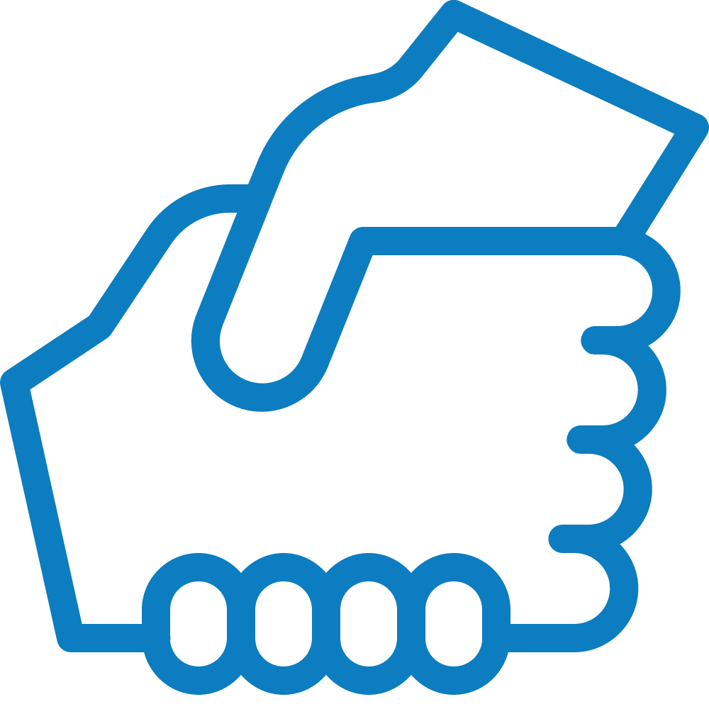 Picture of two hands shaking